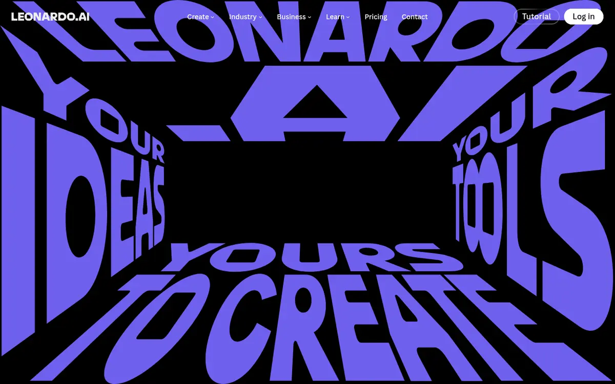 Leonardo.Ai homepage screenshot