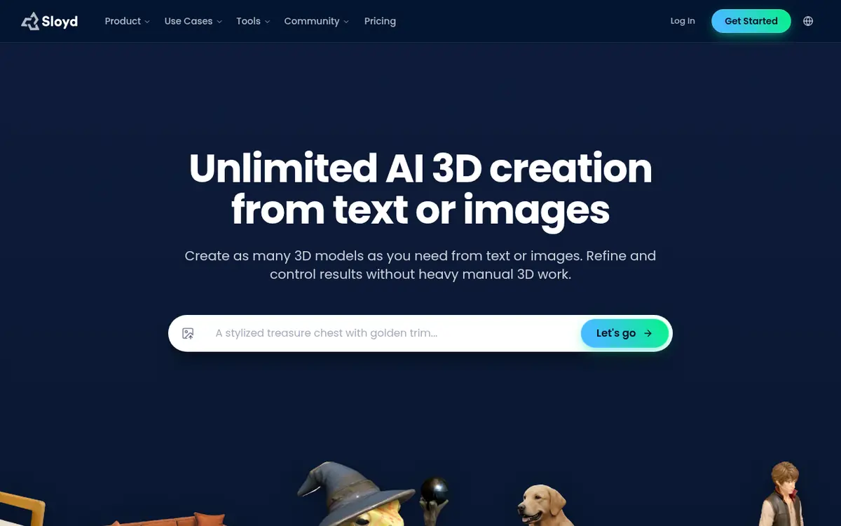 Sloyd homepage screenshot
